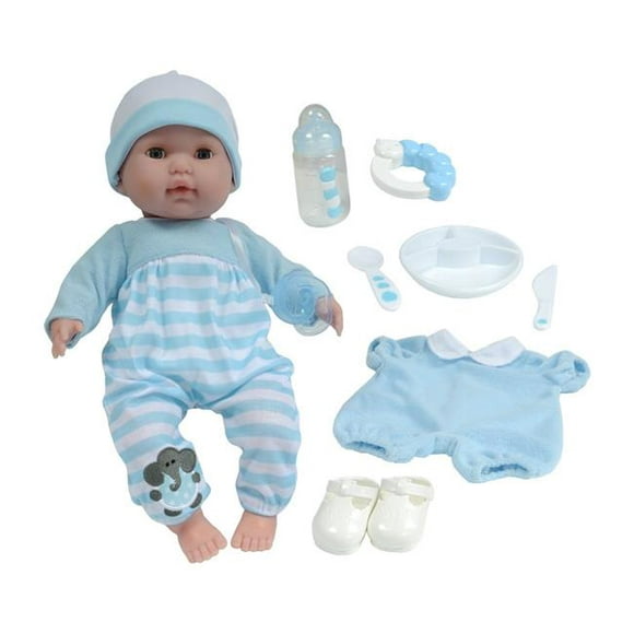 Berenguer Boutique 30044 Soft Body Baby Doll Gift Set&44; Yeux Ouverts et Fermés&44; Bleu