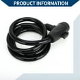 thumbnail image 5 of Unique Bargains Bicycle Lock with Key Bicycle Padlock Cable Lock Spiral Lock Cable Lock ABS Metal 120cm Black 1 Set, 5 of 6