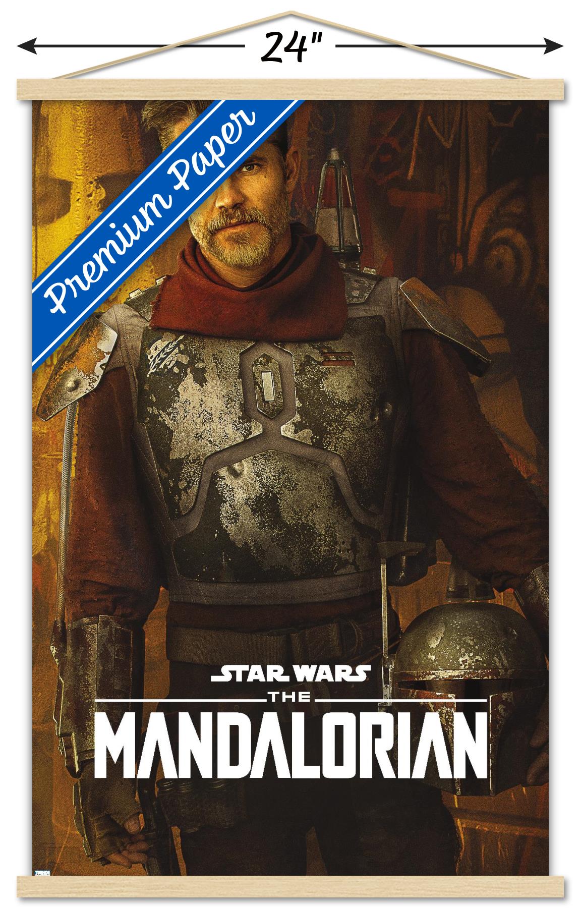 Star Wars: The Mandalorian Season 2 - Cobb Vanth Wall Poster with Wooden Magnetic Frame, 22.375" x 34"