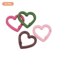 thumbnail image 3 of Uxcell 15Pack Heart-Shaped Trigger Snap Clip Keyrings Buckle Snap Hook Clip, Multi Color, 3 of 5