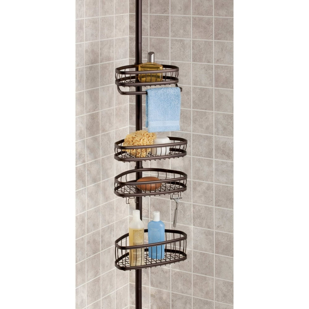iDesign Tension Shower Caddy, Bronze