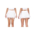 thumbnail image 2 of Hirigin Store Women's Mini A-Line Skirts Cute High Waist Bow Front Lace Ruffle Skirts Short Skirts, 2 of 8