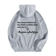 thumbnail image 1 of Rbaofujie Chandails à Capuche pour Femmes Femme Mode Imprimé Col Rond Manches Longues T-Shirt à Capuche Hauts Blouse Cardigan Gris Chandails pour Femmes, 1 of 4