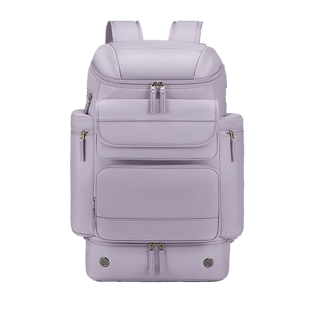 Matsuzay Mochila de negocios con almacén de zapatos individualista, mochila de ocio al aire libre multifuncional Estaciones de acoplamiento para portátiles púrpura