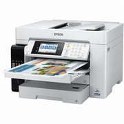 Epson WorkForce ST-C8090 Inkjet Multifunction Printer-Color-Copier/Fax/Scanner-4800x1200 dpi Print-Automatic Duplex Print-66000 Pages-550 sheets Input-Color Flatbed Scanner-1200 dpi Optical