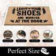 thumbnail image 4 of A1HC Natural Coir Flocked Doormat, Leave Your Shoes Black , 24"x36", Durable Outdoor Welcome Mat, Non-Slip, Pet Friendly, Fade Resistant, 4 of 9