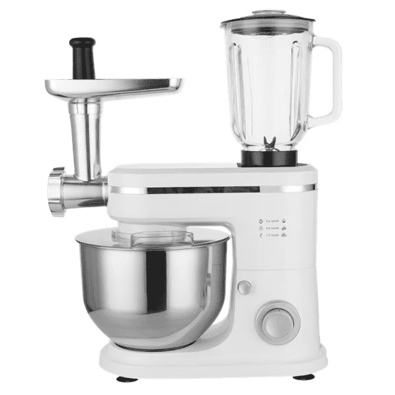 PANCERKA Stand Mixer 6-IN-1 Multifunctional Electric Kitchen Mixer, 6 Speed, 6.3 Qt With Dough Hook, Flat Beater, Whisk, Juice Blender, Meat Grinder and Juicer Accessories