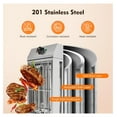 thumbnail image 6 of 110V 1800W Electric Grill Portable Barbecue Oven Stainless Steel BBQ Grill Countertop Flat Top Electric Grill for Indoor Restaurant Outdoor Camping Party Sliver, 6 of 9