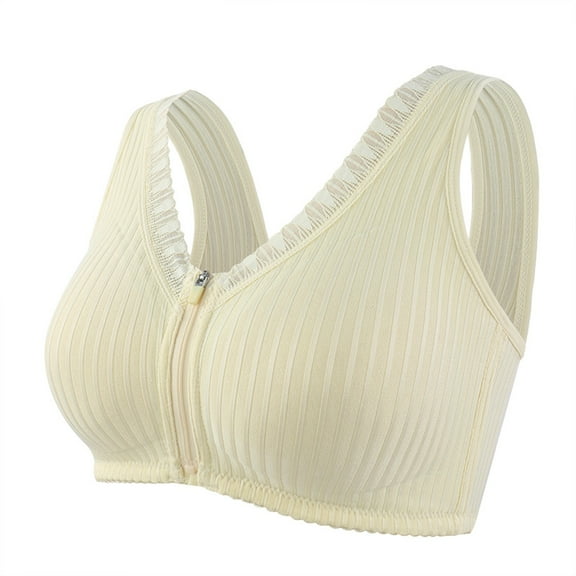 Everyday Bras for Women Compression Bra for Women Stretchy Sports Bras for Women Seamless Sports Bras Womens Bras Comfortable No Wire Wireless Support Bras for Women Sports Bras Women Beige 38