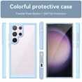 thumbnail image 2 of Feishell Clear Case for Samsung Galaxy S24 Ultra,Shockproof Hybrid Soft TPU Bumper Anti-Scratch Hard Acrylic Back Transparent Slim Phone Case Cover for Samsung Galaxy S24 Ultra,Blue, 2 of 8