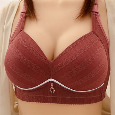 High Support Wireless Bras For Women, Full Coverage Adjustable Strap Bras With No Underwire, Comfortable Everyday Bras For Large Busts