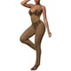 thumbnail image 5 of Txlixc Suéter de playa de mono femenino suéter de playa transparente hueco sólido cuello V sin mangas mono largo bañador bikini Txlixc  moda, 5 of 7