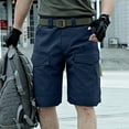 thumbnail image 5 of HKYNLAG Mens Tactical Cargo Work Shorts Waterproof Ripstop Stretch Outdoor Fishing Hiking Shorts with Multi-Pocket (No Belt) Gray 2XL, 5 of 8