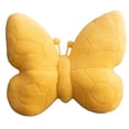 thumbnail image 1 of kurtrusly Visual Effects With Unique Butterfly Bow For Study Rooms And Photo Props Soft And Skin-friendly Butterfly Throw Pillow yellow, 1 of 5
