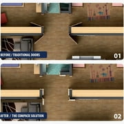 Compack 180 - Folding Door Hardware Set