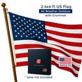 thumbnail image 3 of American Flag for Outdoor – 2.5x4 ft - Grommet Heavy Duty - Made in USA for House, Yard, Garden Decor – America Flag Pole Day Decorations, 4th July Patriotic Holder – Durable Banner for Home, 3 of 12