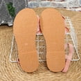 thumbnail image 5 of Modisza Flower Flat Sandals for Women with Elastic Ankle Strap Ladies Casual Walking Slide Shoes for Summer Vacation size 7.5 Pink, 5 of 7