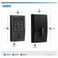 thumbnail image 4 of Schlage BE499WBVCEN622 Encode Plus Smart WiFi Deadbolt Lock, Century Trim, Matte Black - Quantity 1, 4 of 8