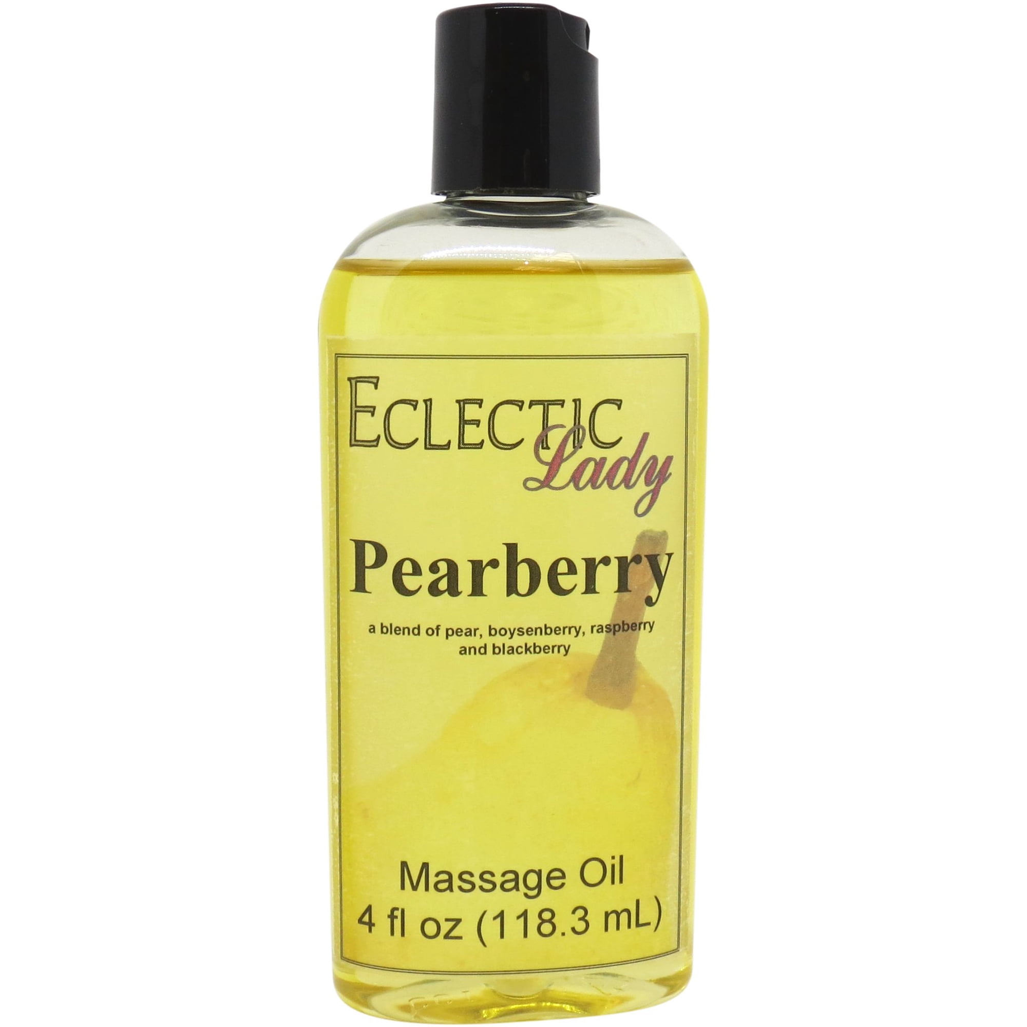 Pearberry Massage Oil by Eclectic Lady, 4 oz, Sweet Almond Oil and Jojoba Oil