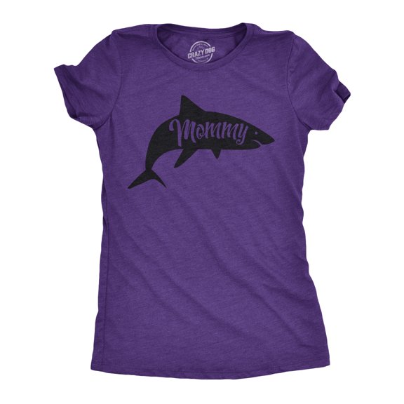 Womens Mommy Shark T shirt Cute Mom Gift Funny Mama Family Cute Mothers Day Tee Womens Graphic Tees