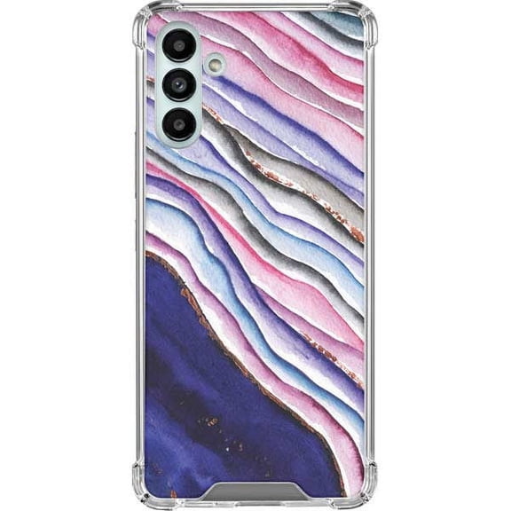 Skinit Geode Violet Watercolor Geode Galaxy A13 5G Clear Case