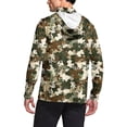thumbnail image 4 of Dagegui Camouflage Sun Protection Shirt for Men Long Sleeve UV Hoodie Quick Dry Running Workout Gym Tee Outdoor UPF 50+ Rash Guard Pullover Tops Green M, 4 of 7