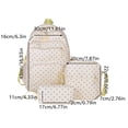 thumbnail image 3 of 2026 New Cute Bow Backpack 3-Piece Set, Cute Backpack Set Aesthetic Daypack Bow Rucksack, 3 of 4