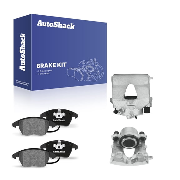 AutoShack Front Brake Calipers   Premium Ceramic Brake Pads Replacement for 2014 Volkswagen Jetta 2011 Volkswagen Jetta 6-PC Kit
