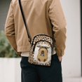 thumbnail image 3 of Xixirimido Shoulder Bag Crossbody for Women Crossbody Bags with Adjustable Strap Cell Phone Purses Sling Bag for Travel Hiking Shopping, Capybara Brown Leopard, 3 of 7