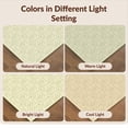 thumbnail image 7 of Design&I 8'x10' Ultra Soft Area Rug, Sage Cream Checkered Stripe Waffle Motif Symmetrical Bathroom None Fluffy Washable Non Shedding for Bedroom Living Room Under Sectional, 7 of 7