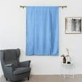 thumbnail image 3 of Yipa Sky Blue Blackout Roman Curtains for Kids Bedroom Thermal Insulated Curtains Rod Pocket Tie Up Shade Curtains 1-Panel for Small Windows Bathroom Kitchen (38 x 46 Inches Long), 3 of 6