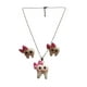 thumbnail image 2 of ARETES Y COLLAR DE MULEA CON MOO DENTISTA DE PLATA, 2 of 4