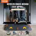 thumbnail image 2 of VEVOR Rubber Threshold Ramp, 2" Rise Threshold Ramp Doorway, Recycled Rubber Power Threshold Ramp Rated 33069 lbs Load Capacity, Non-Slip Surface Rubber Solid Threshold Ramp for Wheelchair and Scooter, 2 of 9