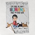 thumbnail image 4 of Cats Make Me Happy - Personalized Cat Blanket, 4 of 6