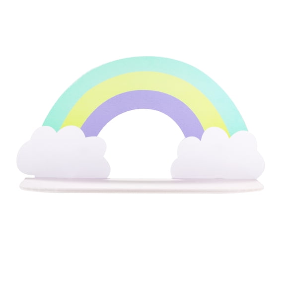 Estante De Pared De Madera Decorativo Montado En La Pared Estante De Almacenamiento De Arco Iris Para El Hogar Estante De Madera Para Colgar En La Pared Estante De Almacenamiento De Artículos Diversos matsuzay HA024932-01