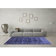 thumbnail image 3 of Ahgly Company Machine Washable Indoor Rectangle Persian Blue Traditional Area Rugs, 5' x 8', 3 of 4