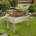 thumbnail image 2 of Northlight 4ft Natural Wood Raised Garden Bed Planter Box with Liner, 2 of 6