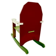 Homeware Multicolor Wooden Farm Theme Rocking Chair for Kids