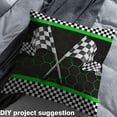 thumbnail image 2 of Manfei Black White Racing Flag Fabric by the Yard (5 Yards), Neon Green Honeycomb Decorative Fabric by the Yard, Race Car Theme Sewing & Crafting Fabric, 2 of 6