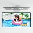 thumbnail image 4 of Hello Summer Bernese Mountain Dog at Swimming Pool Flamingo Swim Ring Desk Mat Full Keyboard Mouse Pad Berner Lover Gifts Large Mousepad - 12009, 4 of 5