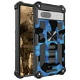 thumbnail image 2 of CCSmall Camouflage Case for Google Pixel 8 with Metal Kickstand, Camo Phone Cover Built-in 360° Rotate Ring Stand Case for Google Pixel 8 MC Dark Blue, 2 of 8