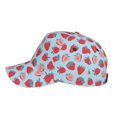 thumbnail image 5 of Kdxio Unisex Strawberries Pattern Baseball Cap Unisex Washed Classic Adjustable Hat, 5 of 8