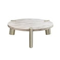 thumbnail image 1 of Table Basse en Marbre Blanc de 48 X 17 Po, 1 of 1