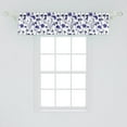 thumbnail image 2 of Ambesonne Botanical Window Valance, Bluish Wildflowers Images, 54" X 12", Multicolor, 2 of 3