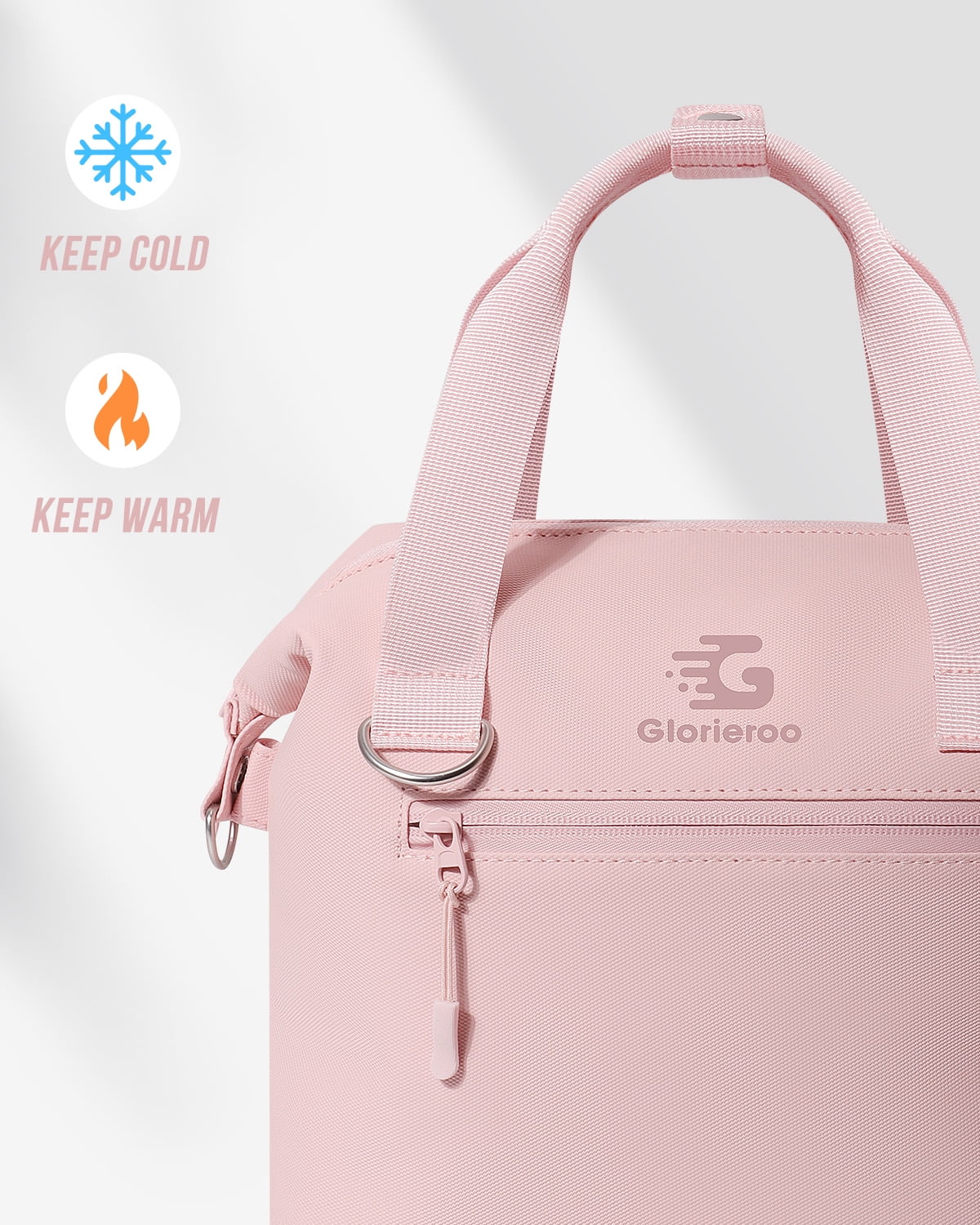 Pastel Lunch Box Women | Insulated Waterproof Leakproof Lunch Bag Cooler | Adjustable Strap | BPA-Free