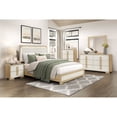 thumbnail image 4 of Miekor Furniture Contemporary Natural and White Finish 4-Drawer Storage Chest Wooden Bedroom Furniture 1pc 04336, 4 of 7