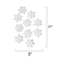 thumbnail image 2 of Holiday Lane 3D Flocon de Neige Sticker Mural 10-Pc. Set, 2 of 5
