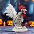 thumbnail image 6 of Skeleton Rooster Halloween Decor, Lifelike Animal Bones Decor, Skeleton Chicken Halloween Decoration, Chicken Figurine for Desktop Yard Garden Decor Halloween Outdoor Decor, 6 of 8