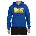 thumbnail image 2 of Wild Bobby,The Best Hubby in The Galaxy, Father's Day, Unisex Graphic Hoodie Sweatshirt, Royal, Large, 2 of 3