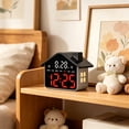 thumbnail image 4 of shyuyusa LED House-shaped Alarm Clock, Multifunctional Timing Night Light Clock, Creative Desktop Ornament for Bedroom, Study & Children’s Room, 4 of 6